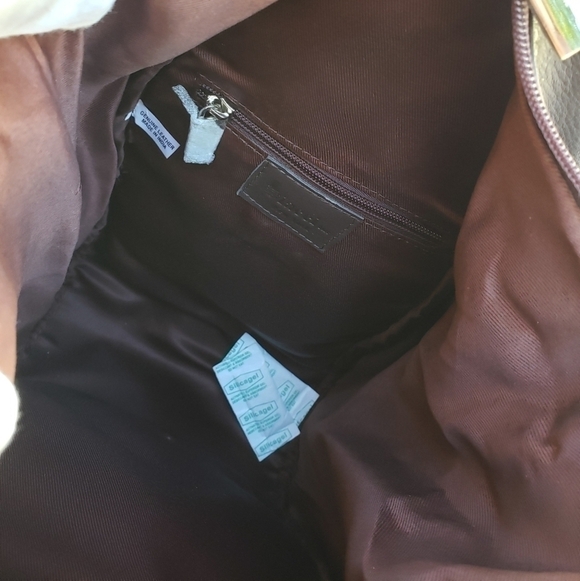 Biacci Brown Leather backpack purse NWT - Picture 9 of 11